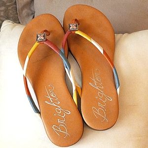 Brighton size 6m. Multicolored slides